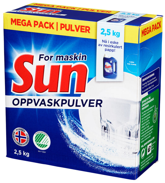 Sun Maskinoppvaskpulver 2,5 kg – 2,5 kg