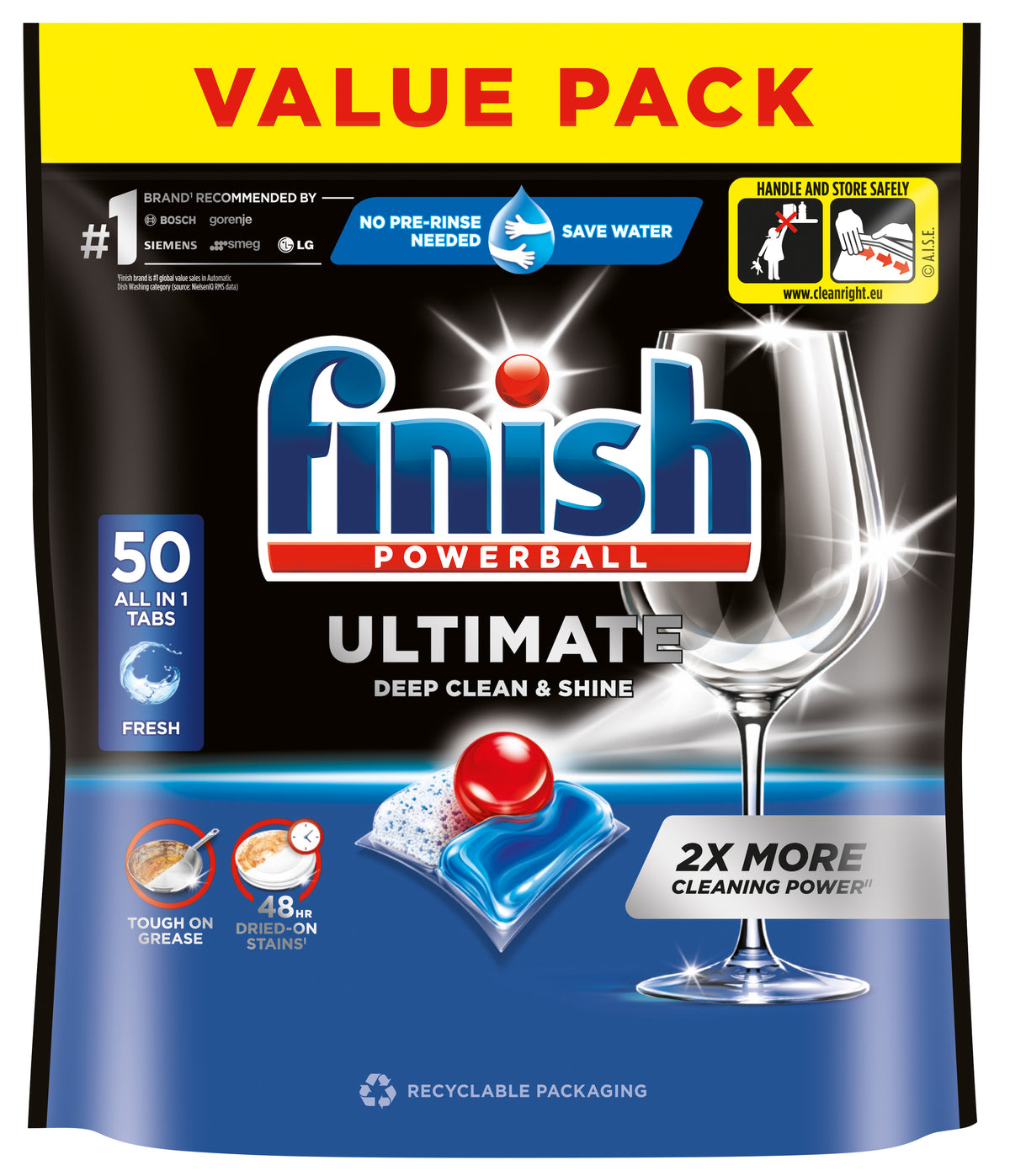 Finish Ultimate All in 1 50 tabletter – 50 tabletter (Value Pack)