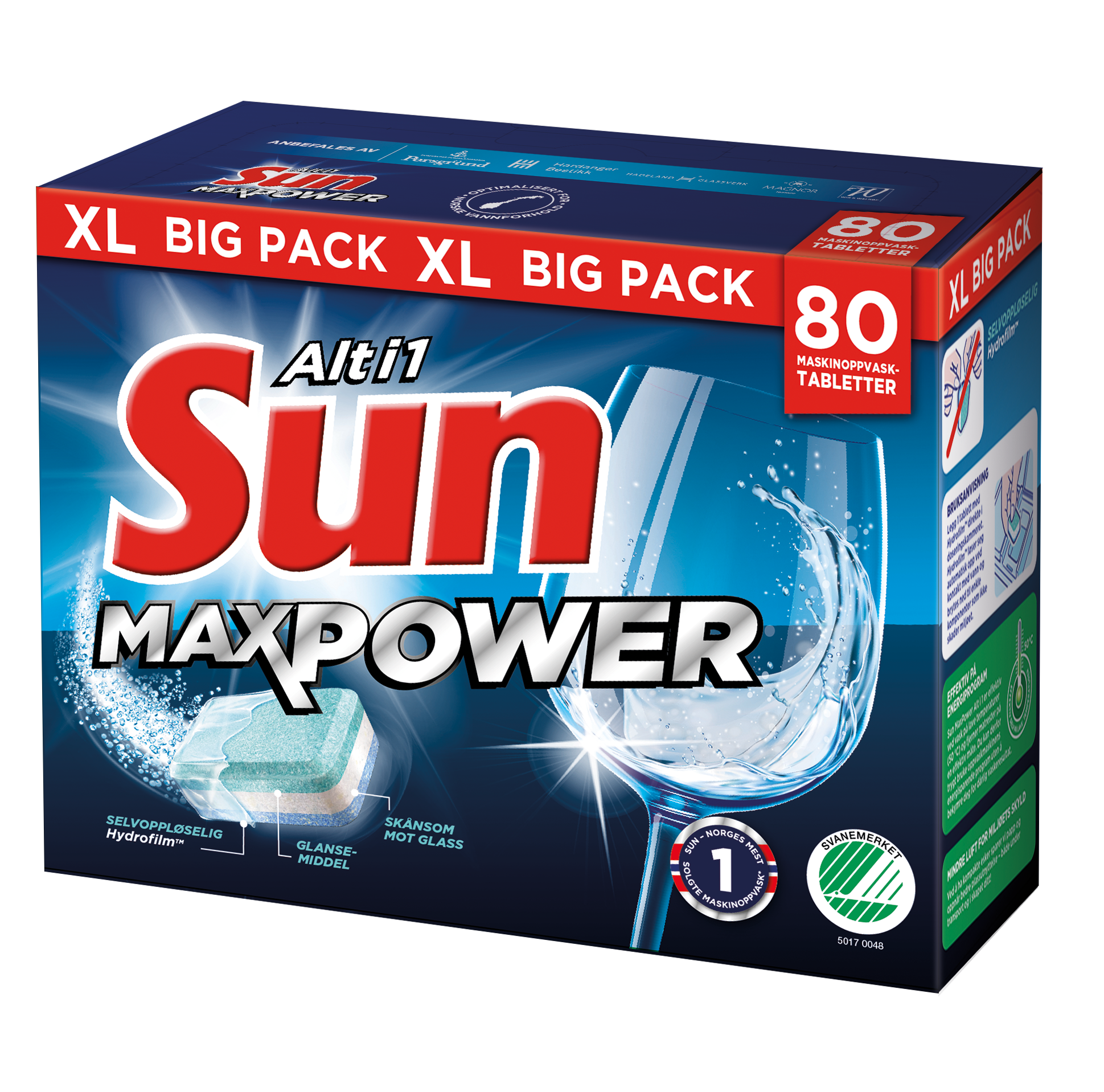 Sun Maxpower 80 tabs – 80 tabletter (XL Big Pack)