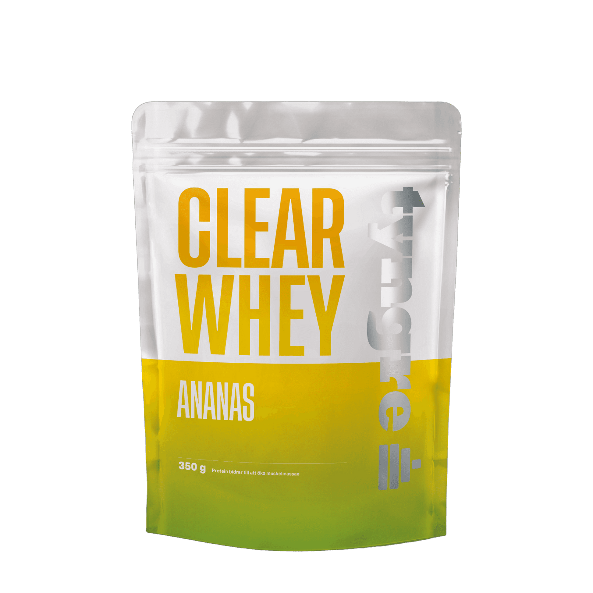 Tyngre Clear Whey og fruktige proteinpulver – variant Ananas (350g)