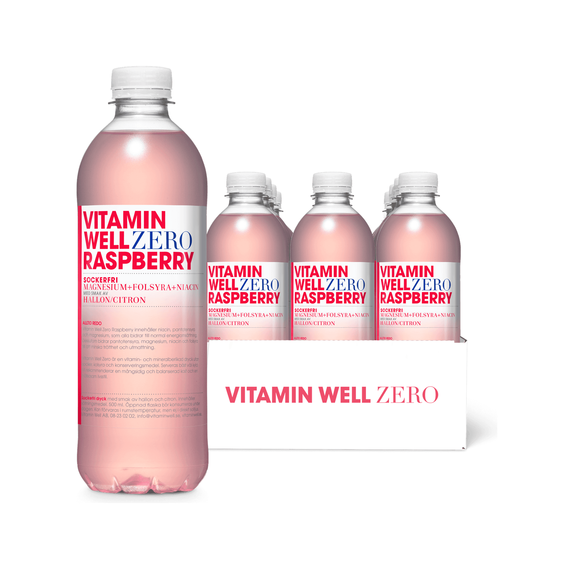 Vitamin Well Zero Raspberry 12-pack