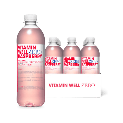 Vitamin Well Zero Raspberry 12-pack