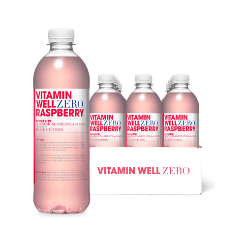 Vitamin Well Zero Raspberry 12-pack
