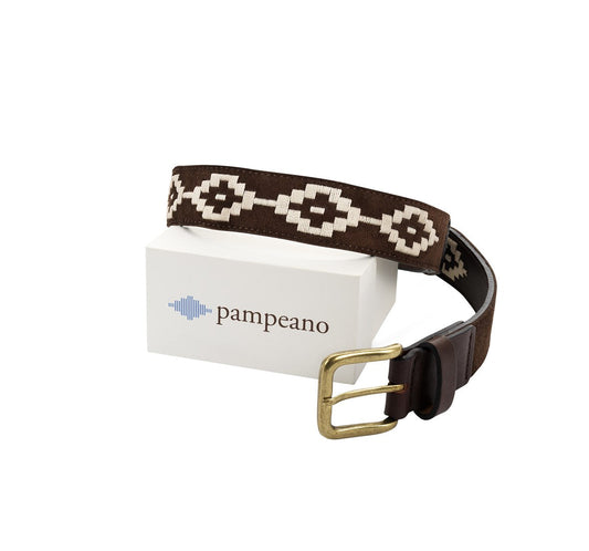 Pampeano belte – Confianza brun semsket i brun og krem