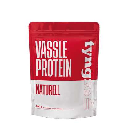 Tyngre Myseprotein – frukt, vanilje og kaffe – variant Naturell (900g)