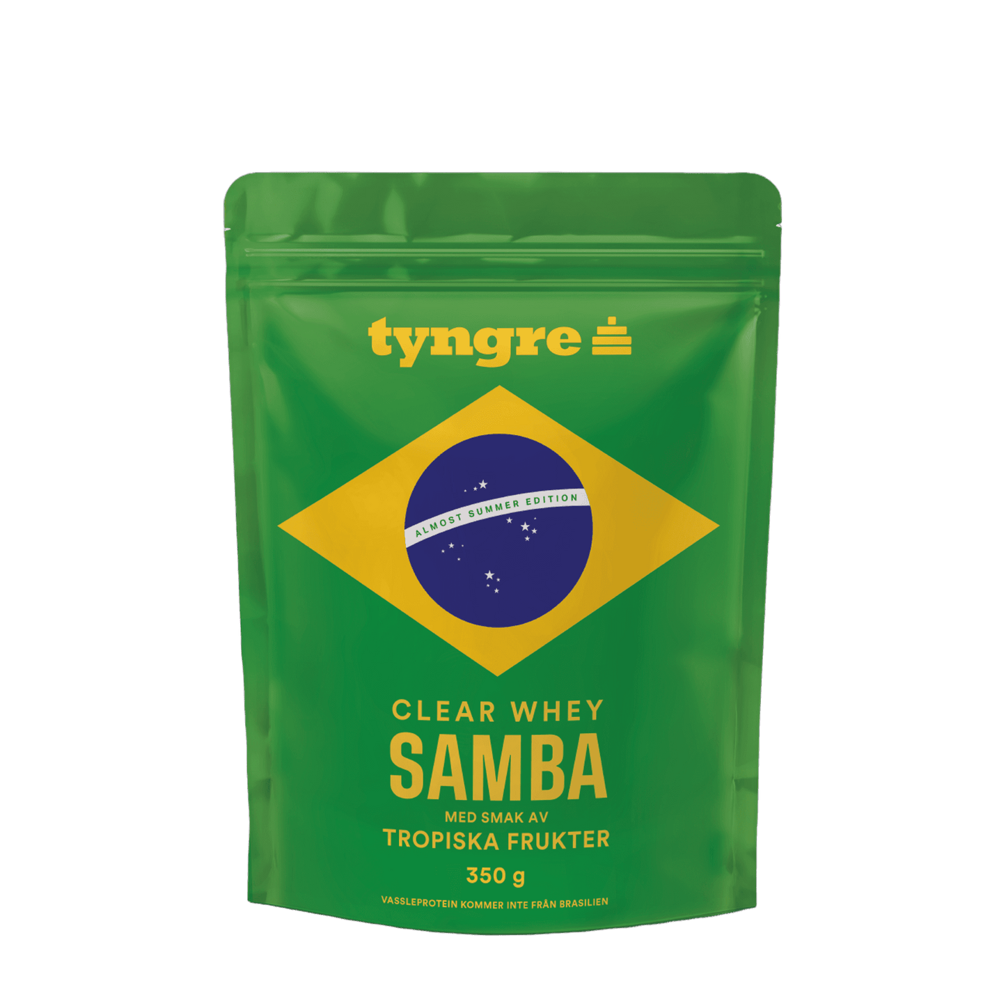 Tyngre Clear Whey og fruktige proteinpulver – variant Samba (350g)