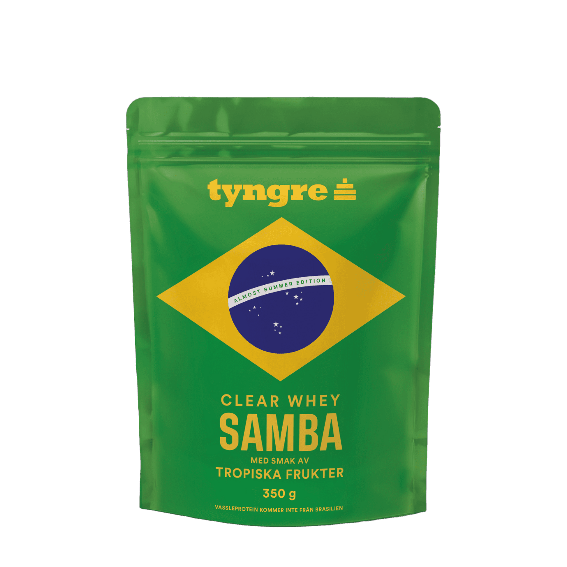 Tyngre Clear Whey og fruktige proteinpulver – variant Samba (350g)