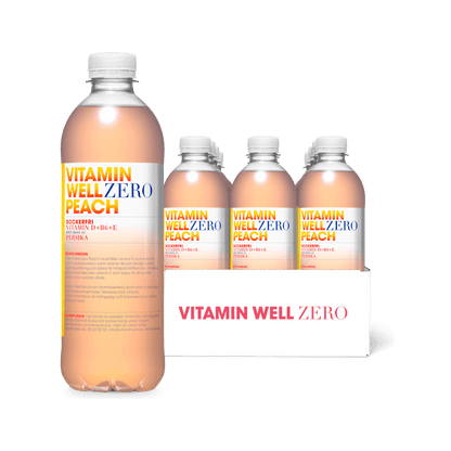 Vitamin Well Zero Peach 12-pack