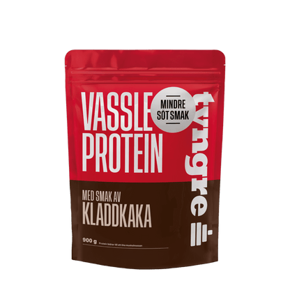 Tyngre Myseprotein – mindre søt smak – variant Kladdkake mindre søt smak (900g)