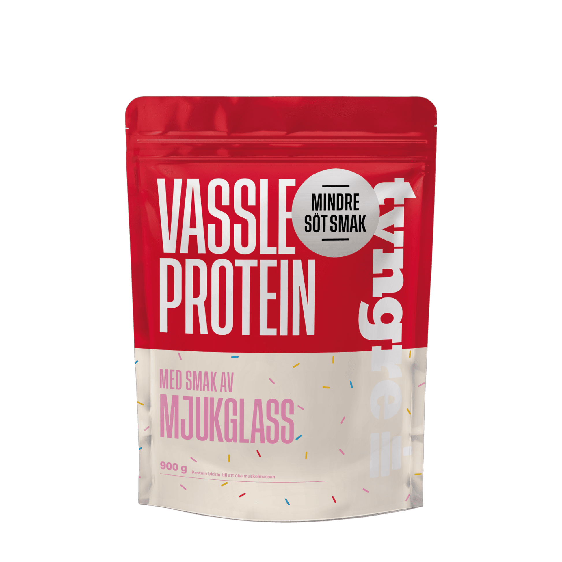 Tyngre Myseprotein – mindre søt smak – variant Softis mindre søt smak (900g)