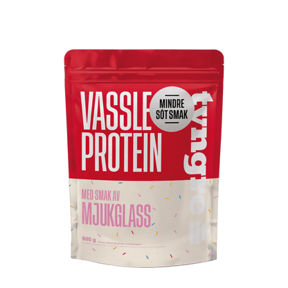 Tyngre Myseprotein – mindre søt smak – variant Softis mindre søt smak (900g)