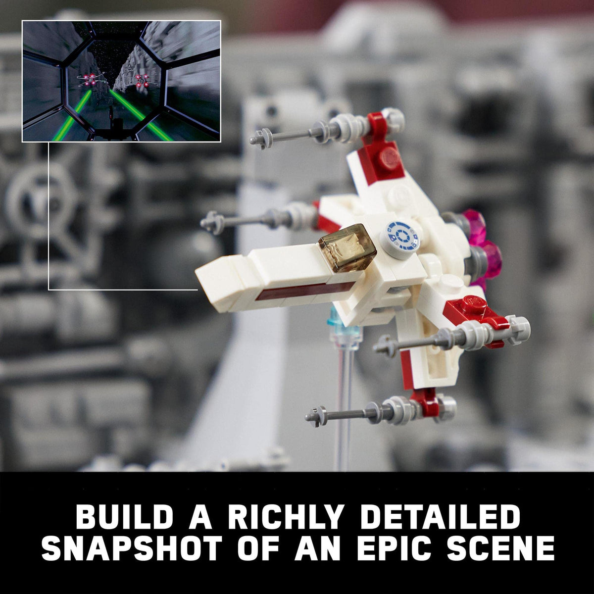 LEGO® Star Wars™ Dødsstjernen Trench Run Diorama 75329 – Utstillingsmodell
