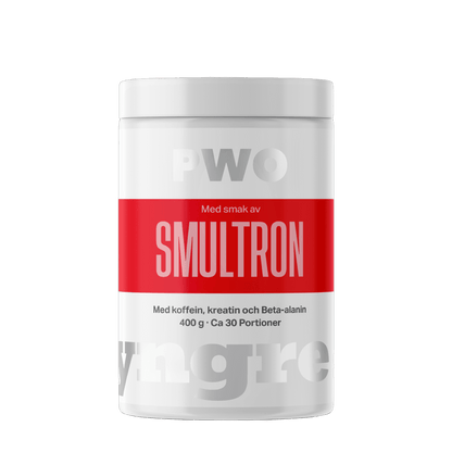 Tyngre PWO og shots – variant PWO – Markjordbær (400g)