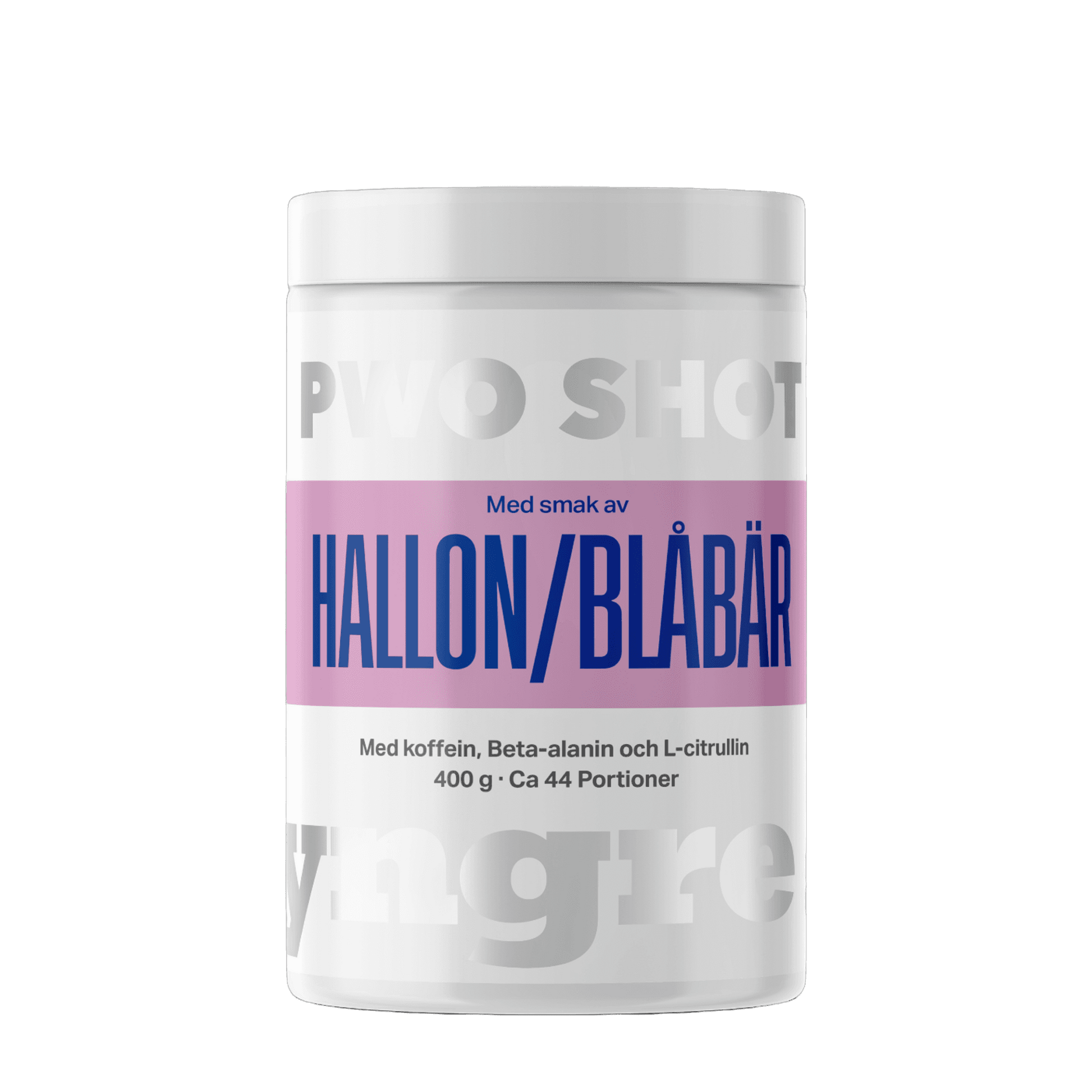Tyngre PWO og shots – variant PWO-shot – Bringebær/blåbær (400 g)