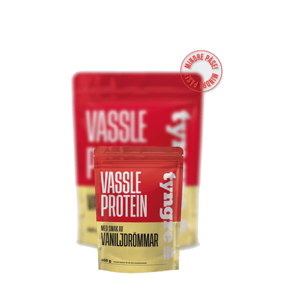 Tyngre Proteinposer – små pakker – variant Vaniljeedrøm 400g