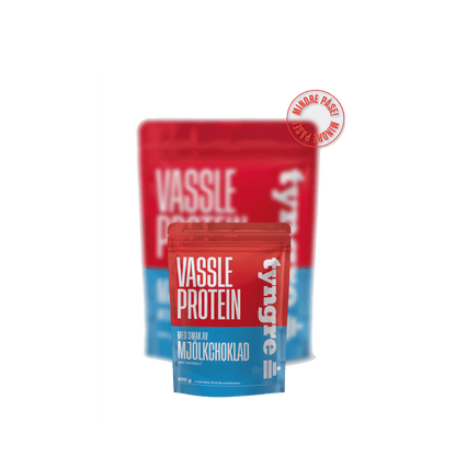 Tyngre Proteinposer – små pakker – variant Melkesjokolade med havsalt 400g