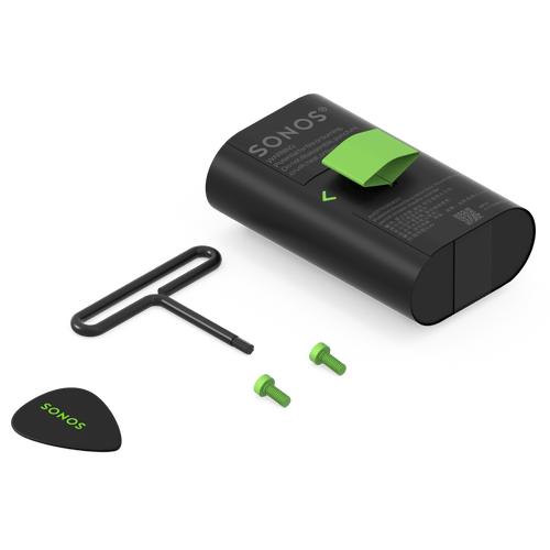 Erstatningsbatterisett for Sonos Play i svart
