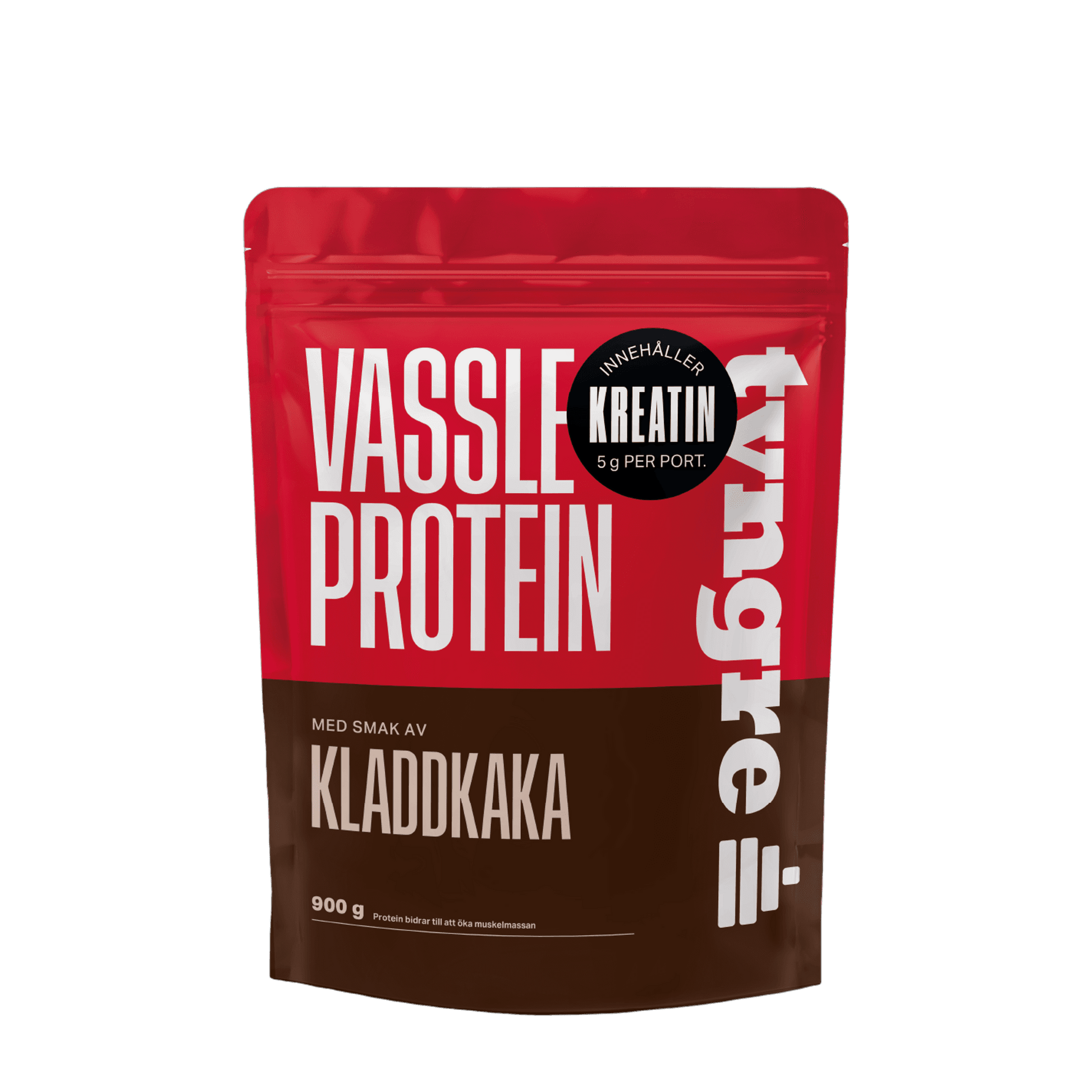 Tyngre Protein med Kreatin – variant Myseprotein med kreatin – Kladdkake (900g)
