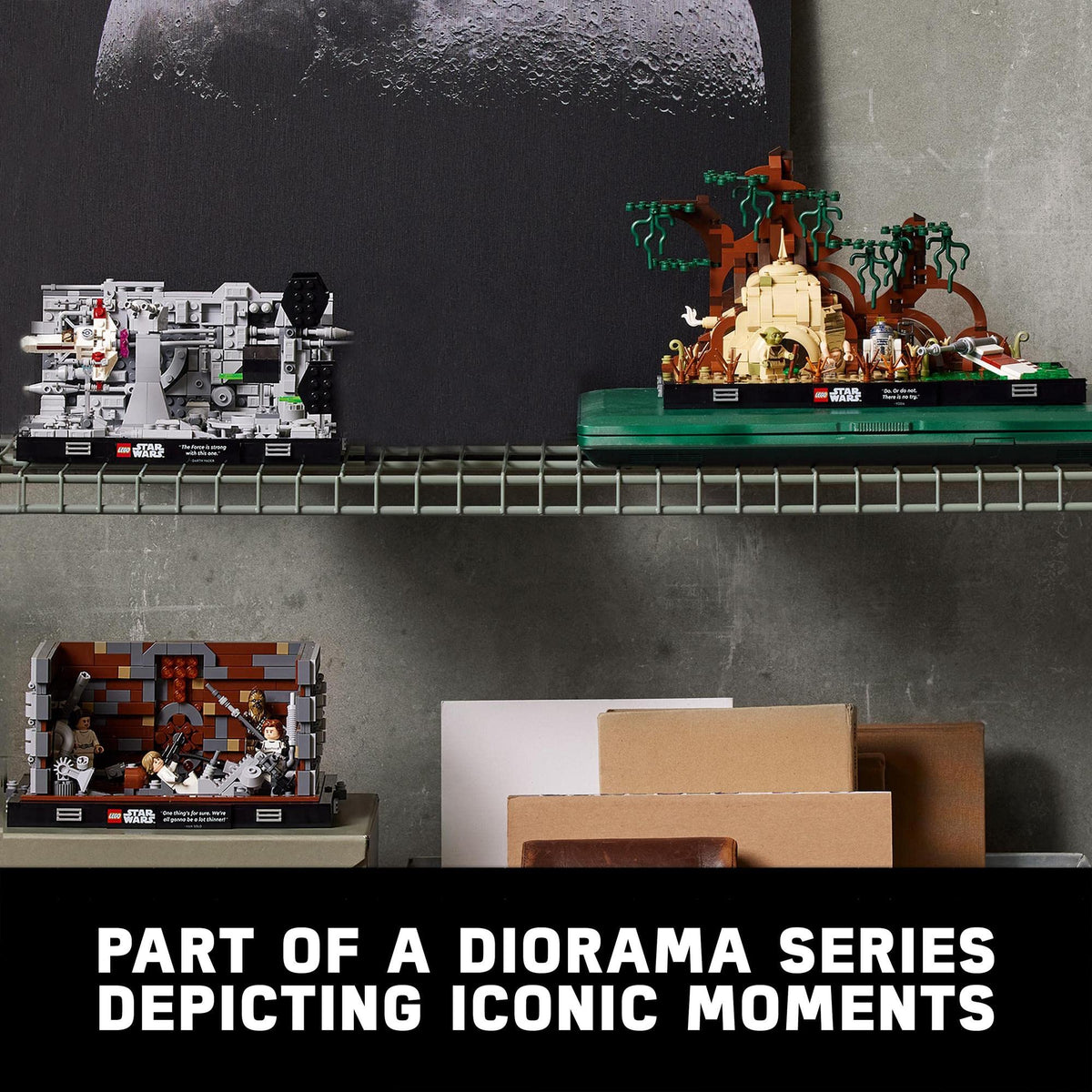LEGO® Star Wars™ Dødsstjernen Trench Run Diorama 75329 – Utstillingsmodell