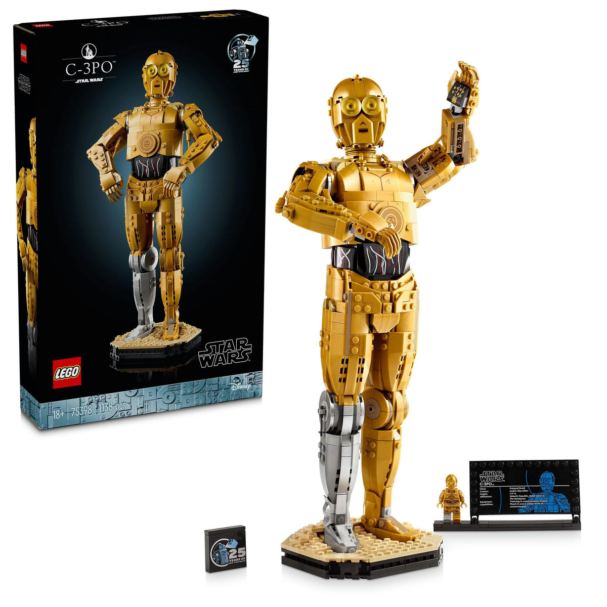 LEGO® Star Wars™ C-3PO 75398 – Detaljert Droide-modell