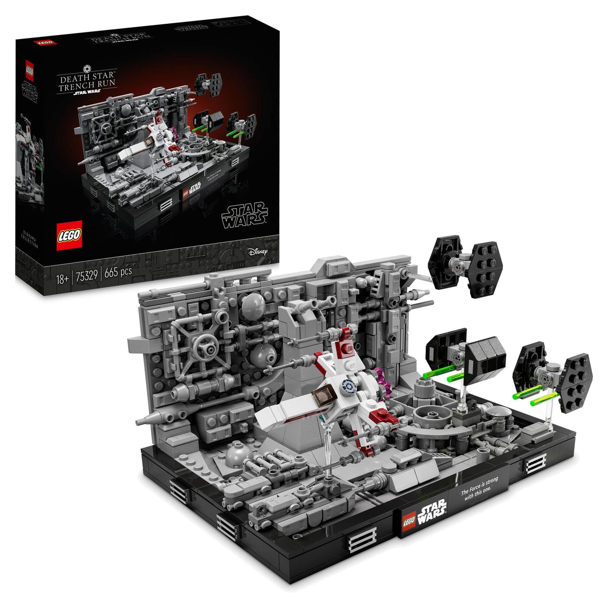 LEGO® Star Wars™ Dødsstjernen Trench Run Diorama 75329 – Utstillingsmodell