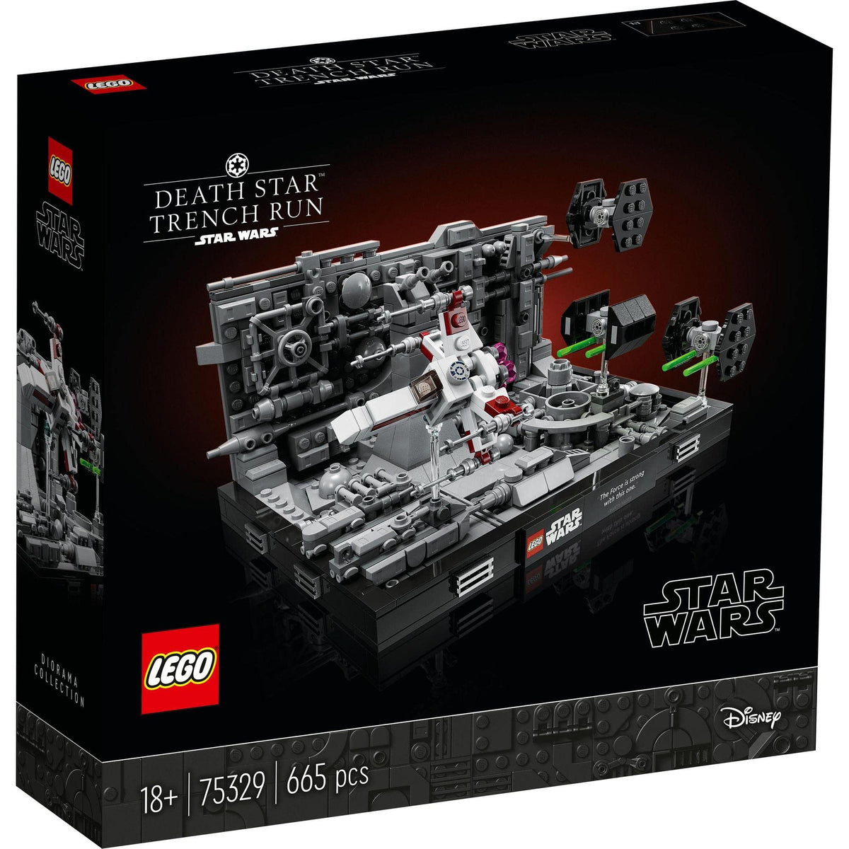 LEGO® Star Wars™ Dødsstjernen Trench Run Diorama 75329 – Utstillingsmodell