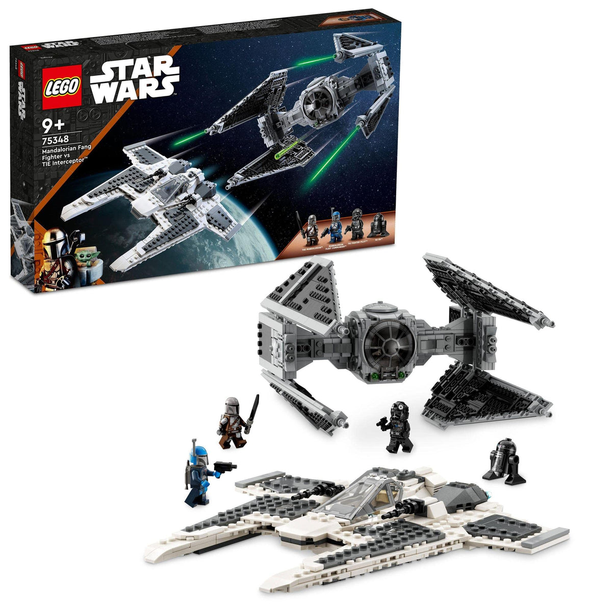 LEGO® Star Wars™ Mandalorian Fang Fighter vs. TIE Interceptor 75348