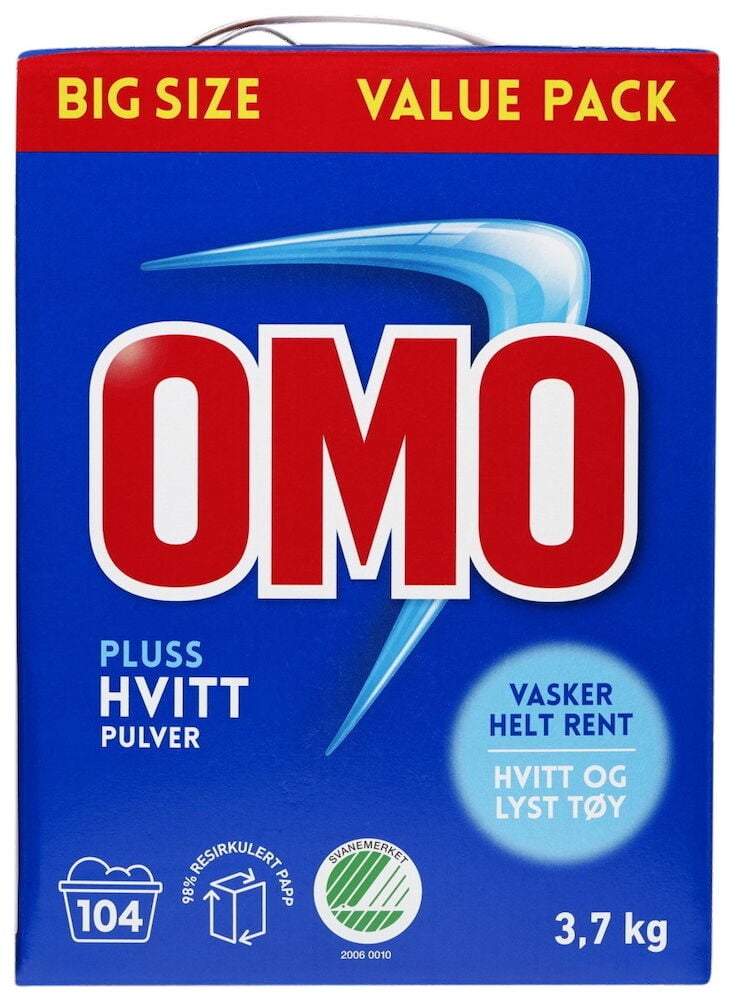 OMO Vaskepulver Pluss Hvitt 3,7 kg – 3,7 kg