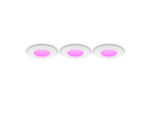 Philips Hue Slim innfeltlampe, 90 mm, 3-pk – produktbilde