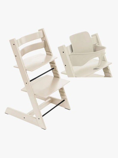 Stokke Tripp Trapp Spisestol inkl. Babyset, Vanilla White