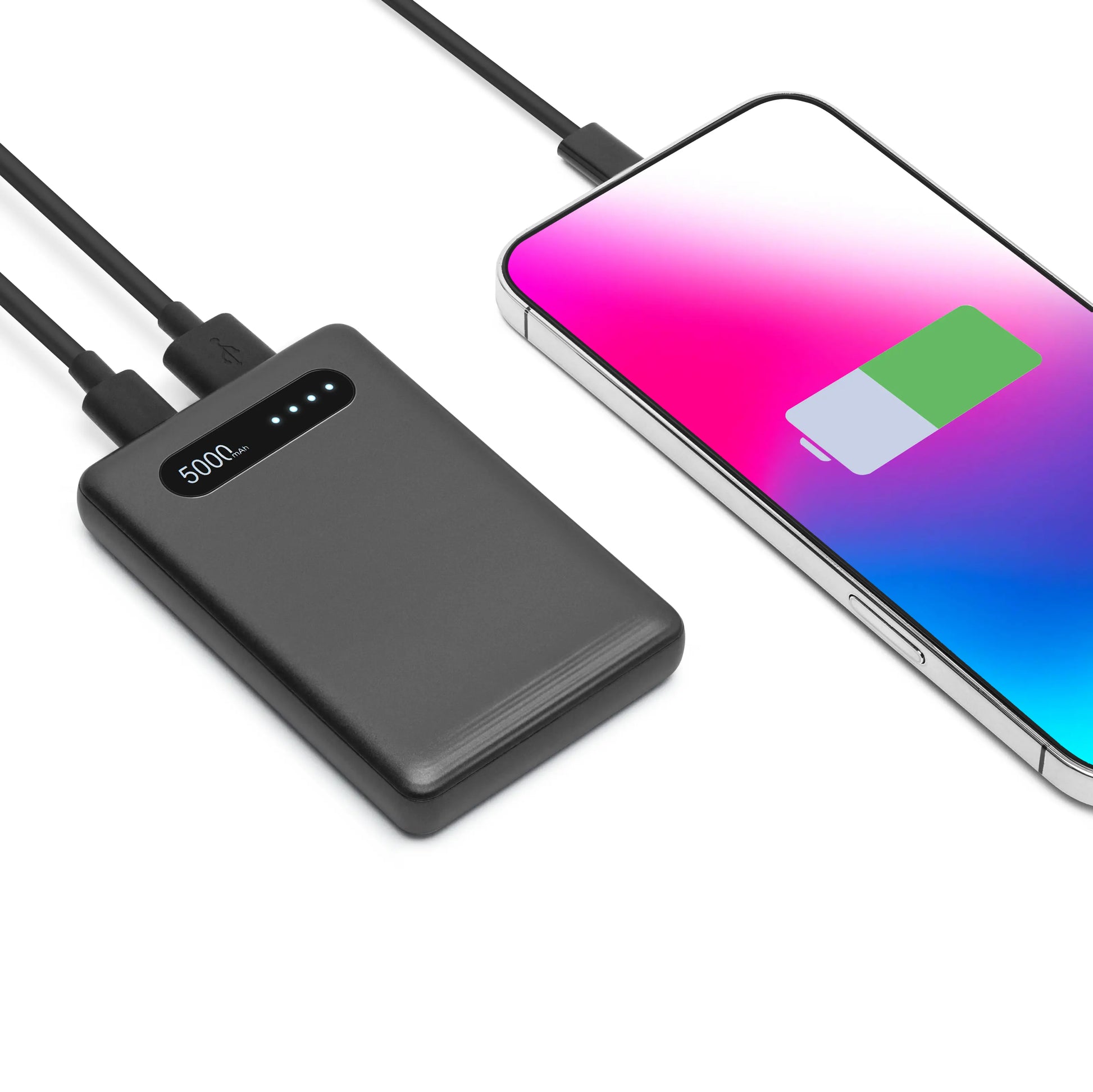 Linocell Powerbank 5000 mAh Svart – produktbilde 2
