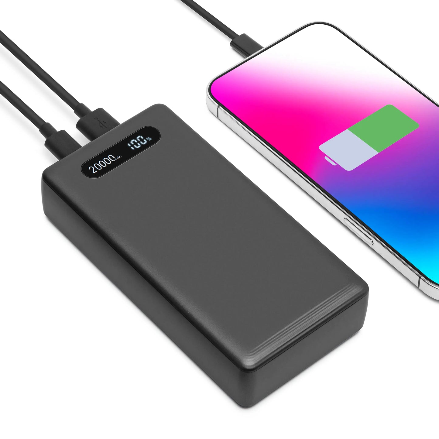Linocell Powerbank 20000 mAh med 20W lading Svart – produktbilde 2