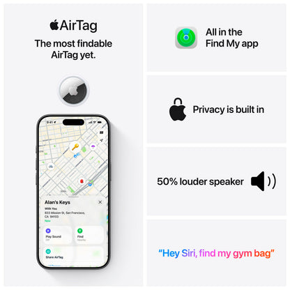 Apple AirTag 2. gen. – 1-pk. – produktbilde 5