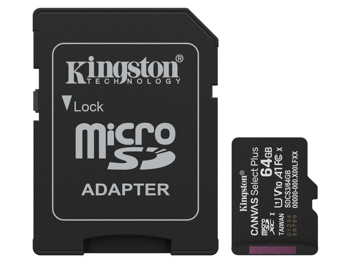 Produktbilde av Kingston microSDXC Canvas Select Plus 64GB fra Kingston
