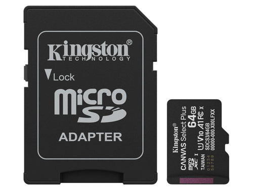 Produktbilde av Kingston microSDXC Canvas Select Plus 64GB fra Kingston