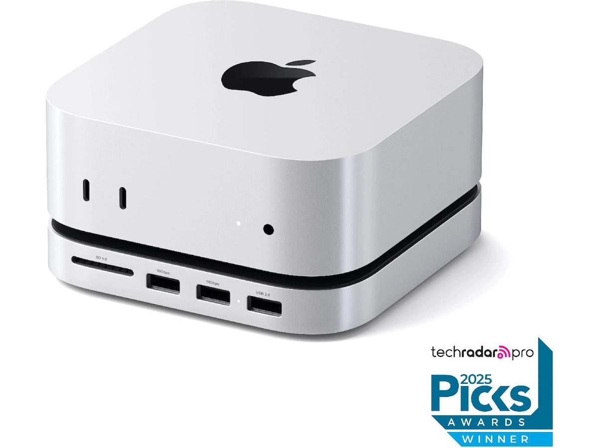 Produktbilde av Satechi Mac Mini M4 Stand & Hub (sølv) fra Satechi