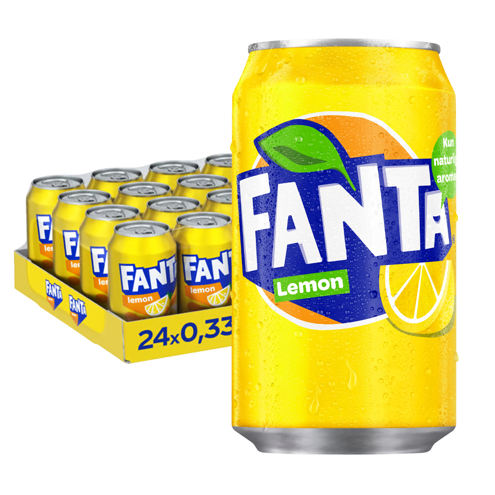 Fanta Lemon 24 x 355 ml storpakke