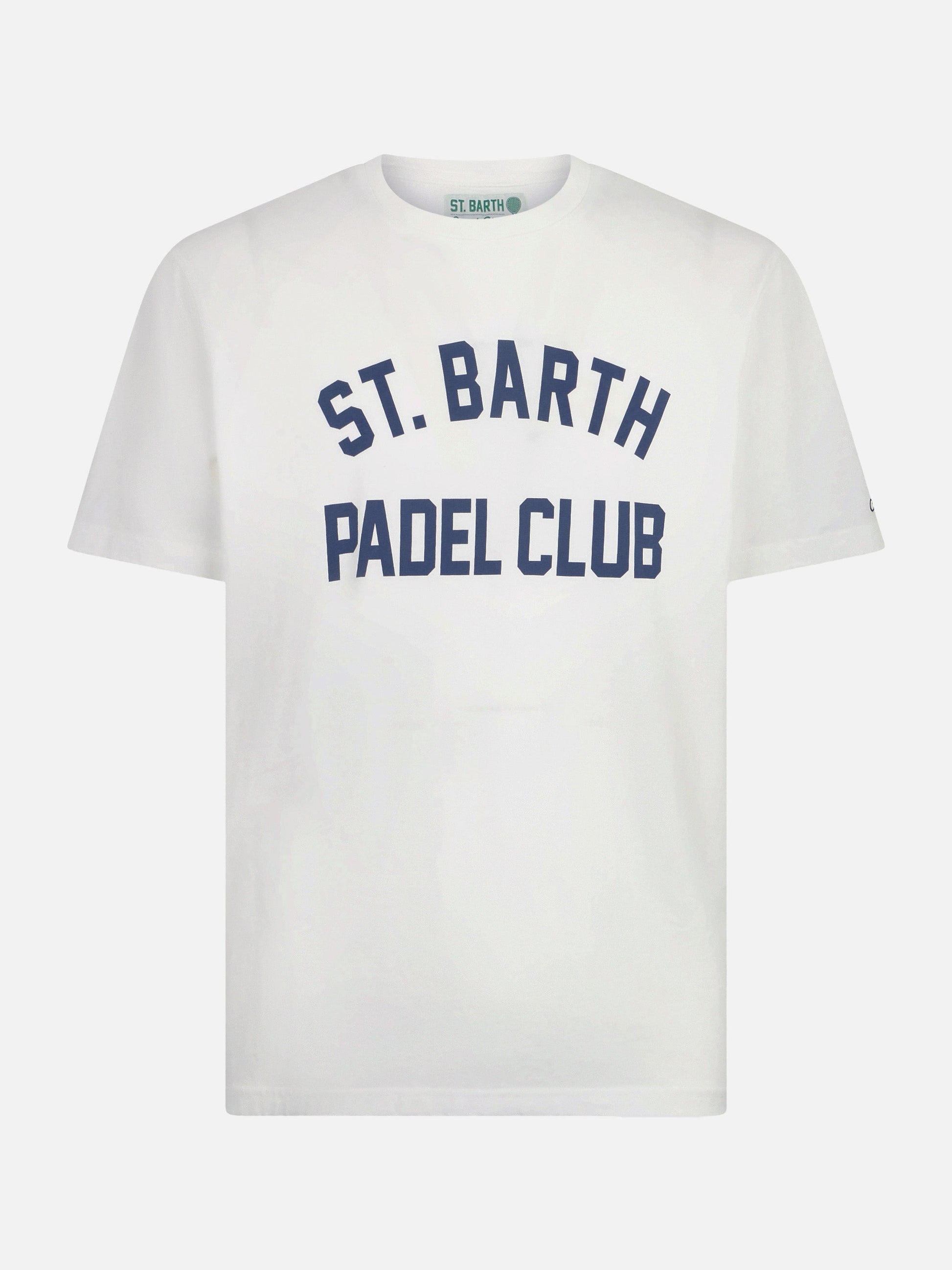 Arnott heavy cotton t-skjorte med St. Barth Padel Club-trykk – produktbilde