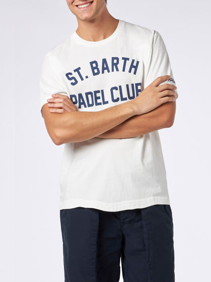 Arnott heavy cotton t-skjorte med St. Barth Padel Club-trykk – offisielt produktbilde 3