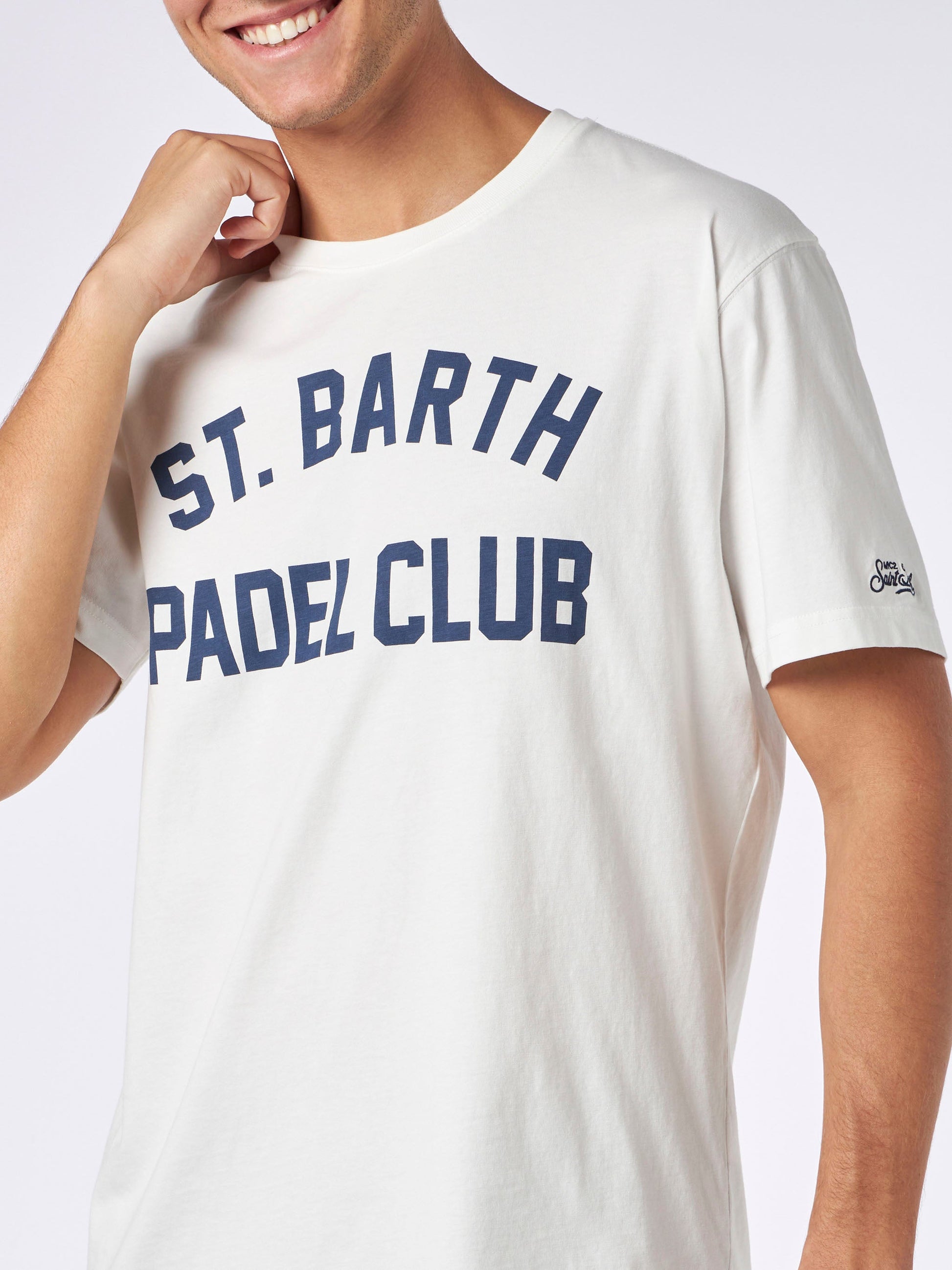 Arnott heavy cotton t-skjorte med St. Barth Padel Club-trykk – offisielt produktbilde 2