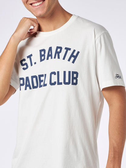 Arnott heavy cotton t-skjorte med St. Barth Padel Club-trykk – offisielt produktbilde 2