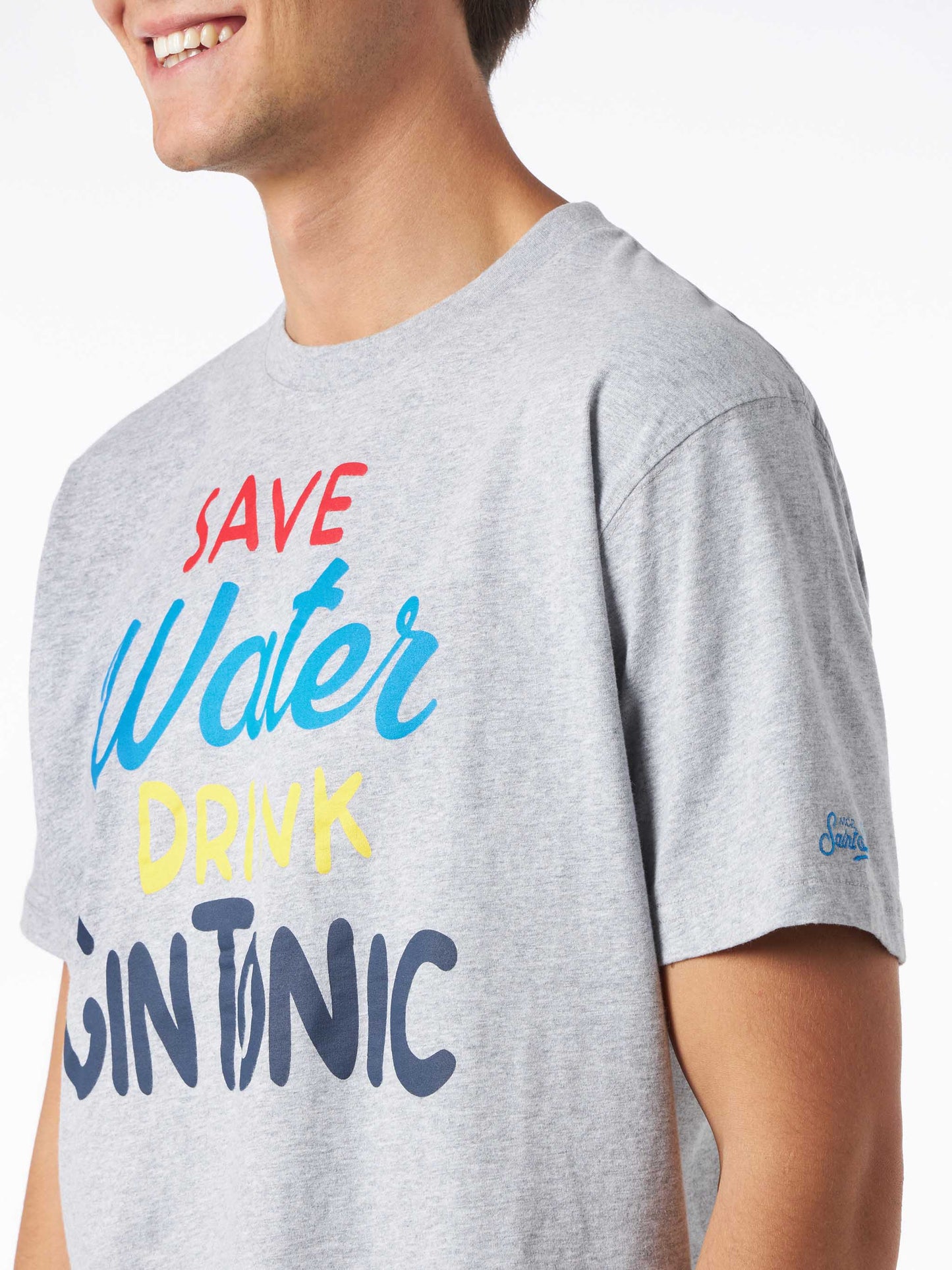 T-skjorte i tung bomull med Gin Tonic-print – offisielt produktbilde 2
