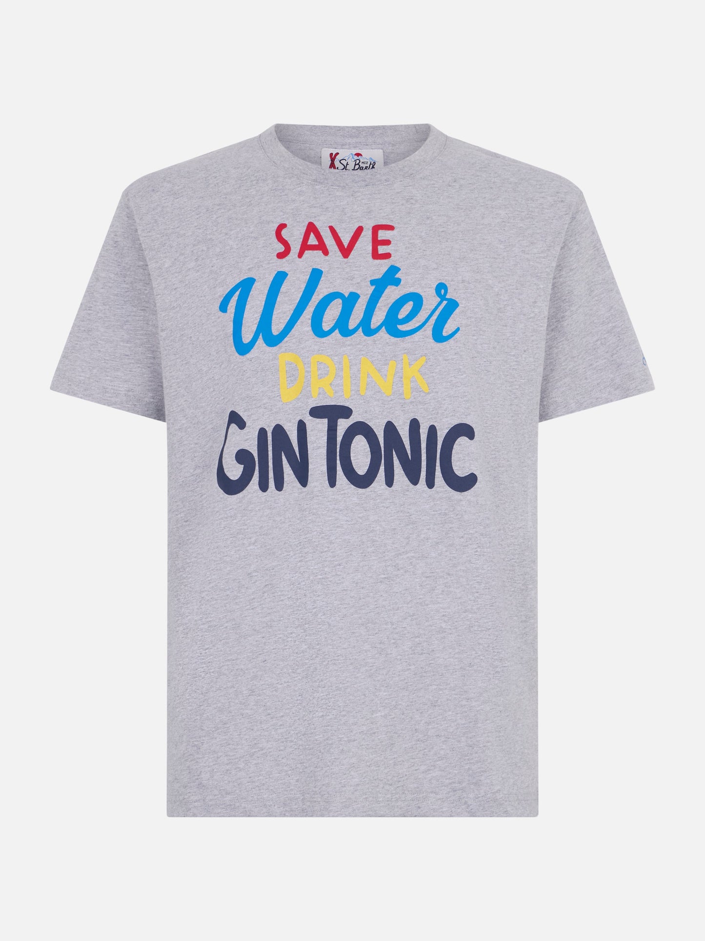 T-skjorte i tung bomull med Gin Tonic-print – produktbilde