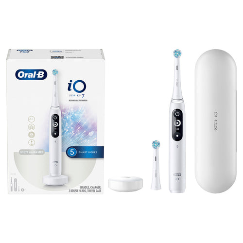 Oral-B iO Series 7 Elektrisk Tannbørste - White Alabaster