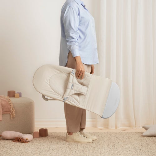 BabyBjörn Balance Soft Babysitter Vevd/Jersey, Lys beige