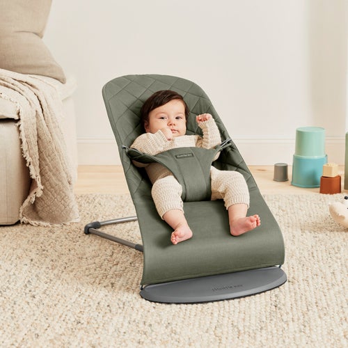 BabyBjörn Bliss Babysitter Vevd Klassisk Quilt, Mørkegrønn