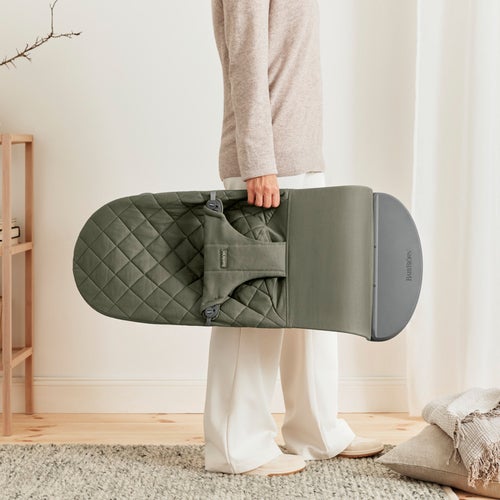 BabyBjörn Bliss Babysitter Vevd Klassisk Quilt, Mørkegrønn