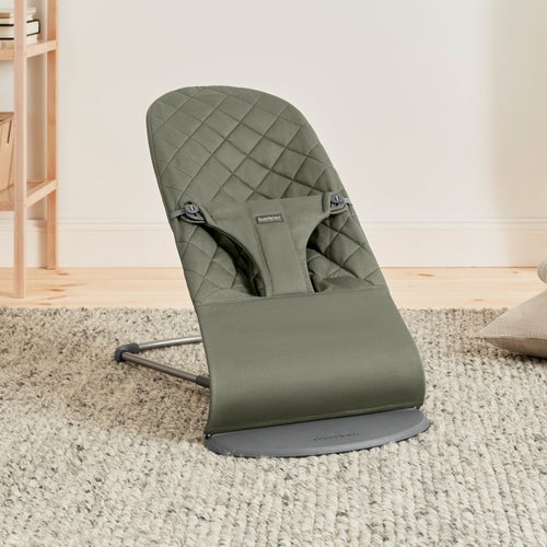 BabyBjörn Bliss Babysitter Vevd Klassisk Quilt, Mørkegrønn