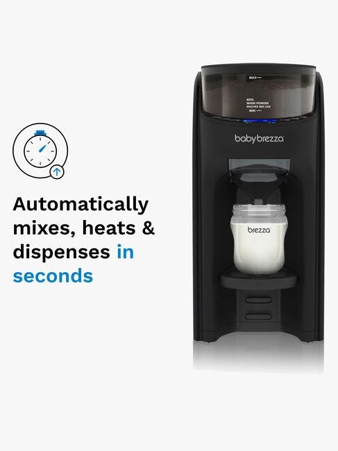 Baby Brezza Formula Pro Advanced Melkeerstatning- og vellingmaskin, Svart
