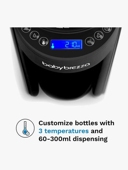 Baby Brezza Formula Pro Advanced Melkeerstatning- og vellingmaskin, Svart